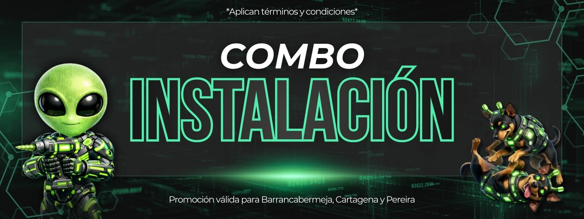 Combo Instalación — oferta especial