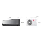 Medidas del aire acondicionado LG VR122C7_D