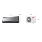 Medidas del aire acondicionado lg VR182C7_D