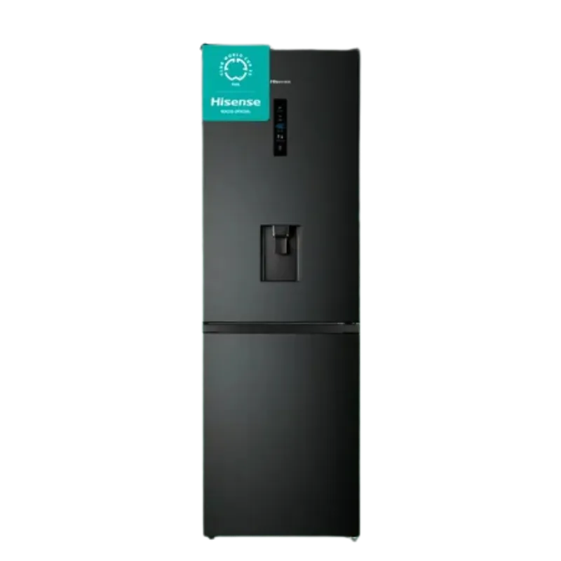 Nevera Hisense 300 litros con sistema Total No Frost y diseño moderno. Nevera Hisense 300 litros con sistema Total No Frost y diseño moderno.