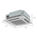 medidas de la unidad interna del aire acondicionado hisense casette 60000btu