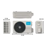 Medidas de la unidad externa del aire acondicionado midea forest 12000btu