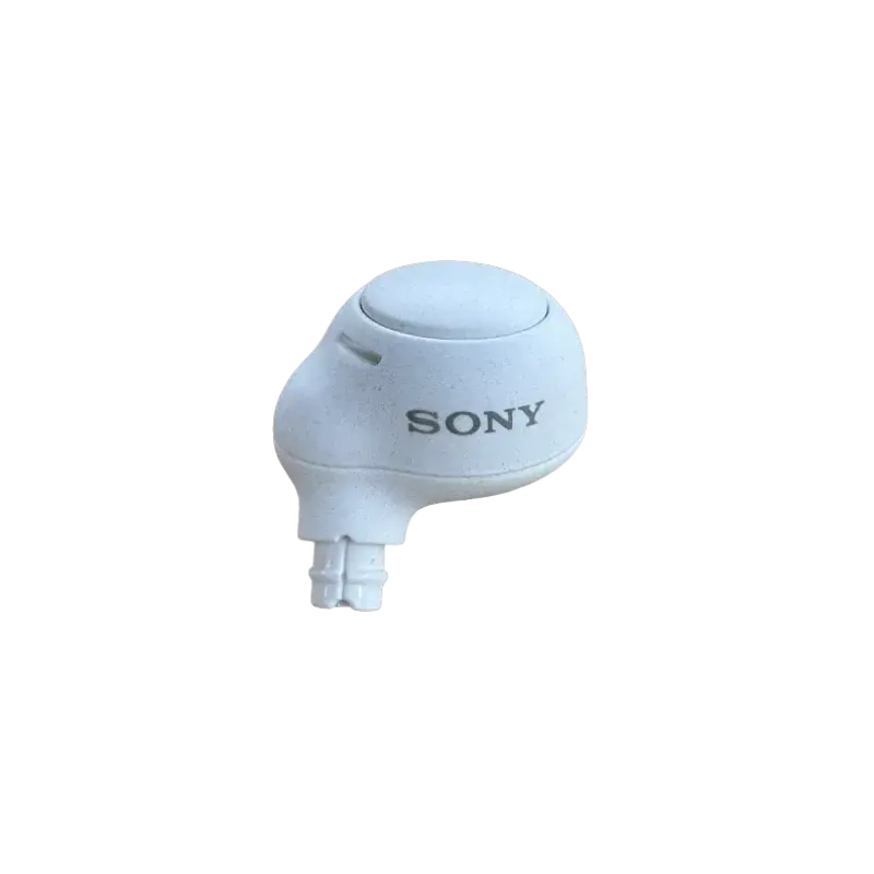 Repuesto de audífono derecho Sony original WF-C500 en color blanco, diseñado para restaurar la calidad de sonido y funcionalidad.