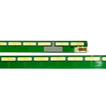 Kit de barras LED de retroiluminación para TV LG 55LF635T, diseño alargado con circuitos visibles.