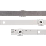 Detalle del Kit de Barras LED compatible con televisores 43H6000FY y K-LED43FHDSNBT, resaltando las lentes y conexiones.