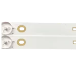 Detalle del Kit de Barras LED compatible con televisores 50D27T2 y L50D2700/MS08G, conexión precisa y diseño optimizado para iluminación uniforme.