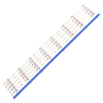Kit de barras LED con base azul para televisores 65A6GA, HZ65A57E y HZ65E3D, iluminación uniforme y alto brillo.