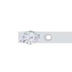 Detalle de la lente difusora en el Kit de Barras LED compatible con televisores HYLED4501iNTM, resaltando su estructura y puntos de fijación.