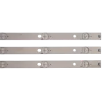 Detalle del Kit de Barras LED compatible con TC-32D400H, TC-32DS600H y TC-32ES600H. Lentes ópticas y conexiones para mejor iluminación.