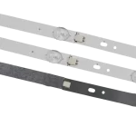 Kit de Barras LED compatible con TC-40DS600H y TC-40DS630H, mostrando conectores y estructura de montaje.
