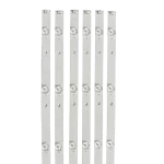 Kit de Barras LED compatible con televisores TC-43ES630H y TC-43DS630H, mostrando su distribución vertical y lentes LED.