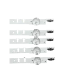 Juego de barras LED cortas para televisores Samsung UN40H6400AKXZL, UN40H5500AKXZL, UN40J5300AKXZL y modelos compatibles.