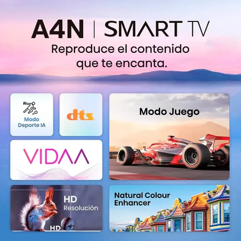 Televisor Hisense 32A4N con plataforma VIDAA