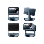 Vista frontal, lateral y trasera del proyector portátil Hisense C2 Ultra