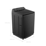 Lavadora Hisense WT5I2323DB de 23 kg en color negro con diseño elegante.
