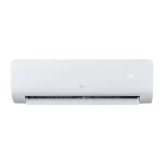 Aire acondicionado LG 12000 BTU con panel abierto en funcionamiento