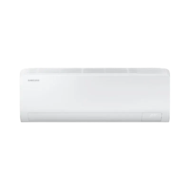 Aire acondicionado Samsung AI Digital Inverter 9000 BTU, tecnología inteligente de ahorro energético y climatización precisa.