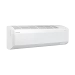 Aire acondicionado Samsung WindFree Inverter 12000 BTU en vista lateral izquierda con diseño aerodinámico.