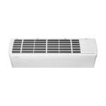 Vista superior del aire acondicionado Samsung WindFree AR60F12D1EW de 12000 BTU con rejillas de entrada.