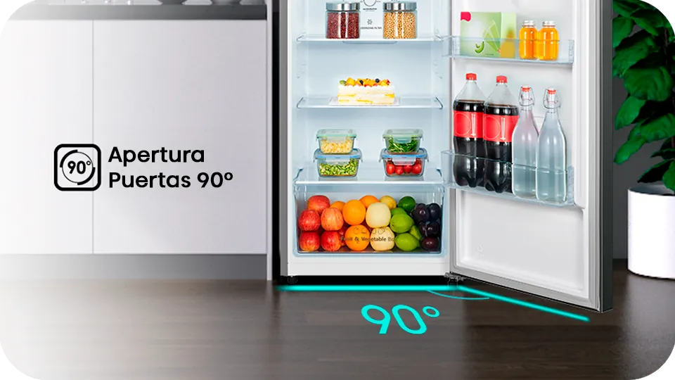 hisense bcd250 apertura 90 grados puerta Eficiencia energética