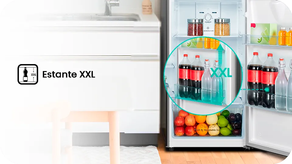 hisense bcd250 estante xxl botellas grandes Control de temperatura