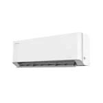 Aire acondicionado Hisense Esmeralda Inverter Retiq B con aletas abiertas en vista lateral
