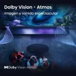 Televisor Hisense 55Q7QG con Dolby Vision y Dolby Atmos en experiencia inmersiva