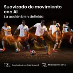 Suavizado de movimiento con IA en televisor Hisense QLED 43Q6QV para deportes