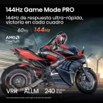 Modo Gaming 144Hz en el televisor Hisense 55U7QG con AMD FreeSync Premium