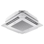 Esquina del Cassette Samsung 24000 BTU con salida de aire abierta