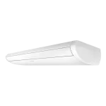 Unidad interior de aire acondicionado Samsung suspendido techo Inverter 36000 BTU 220 V R32 vista lateral