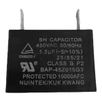 Capacitor 1.5 µF 450 V LG EAE31891706 vista superior