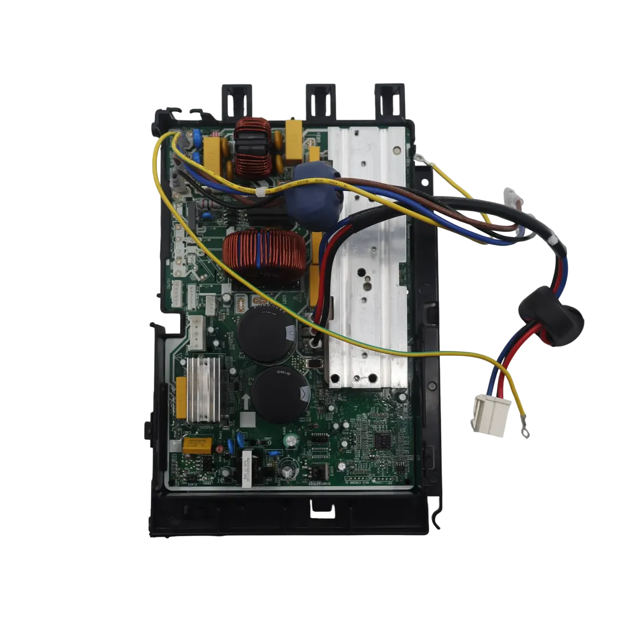 Vista superior de la Electronic Control Box 17222000034282 Midea con placa y conectores