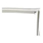 Empaque de puerta original LG 4987JJ1004L. Sello de repuesto gris para puerta de refrigerador, listo para instalar.