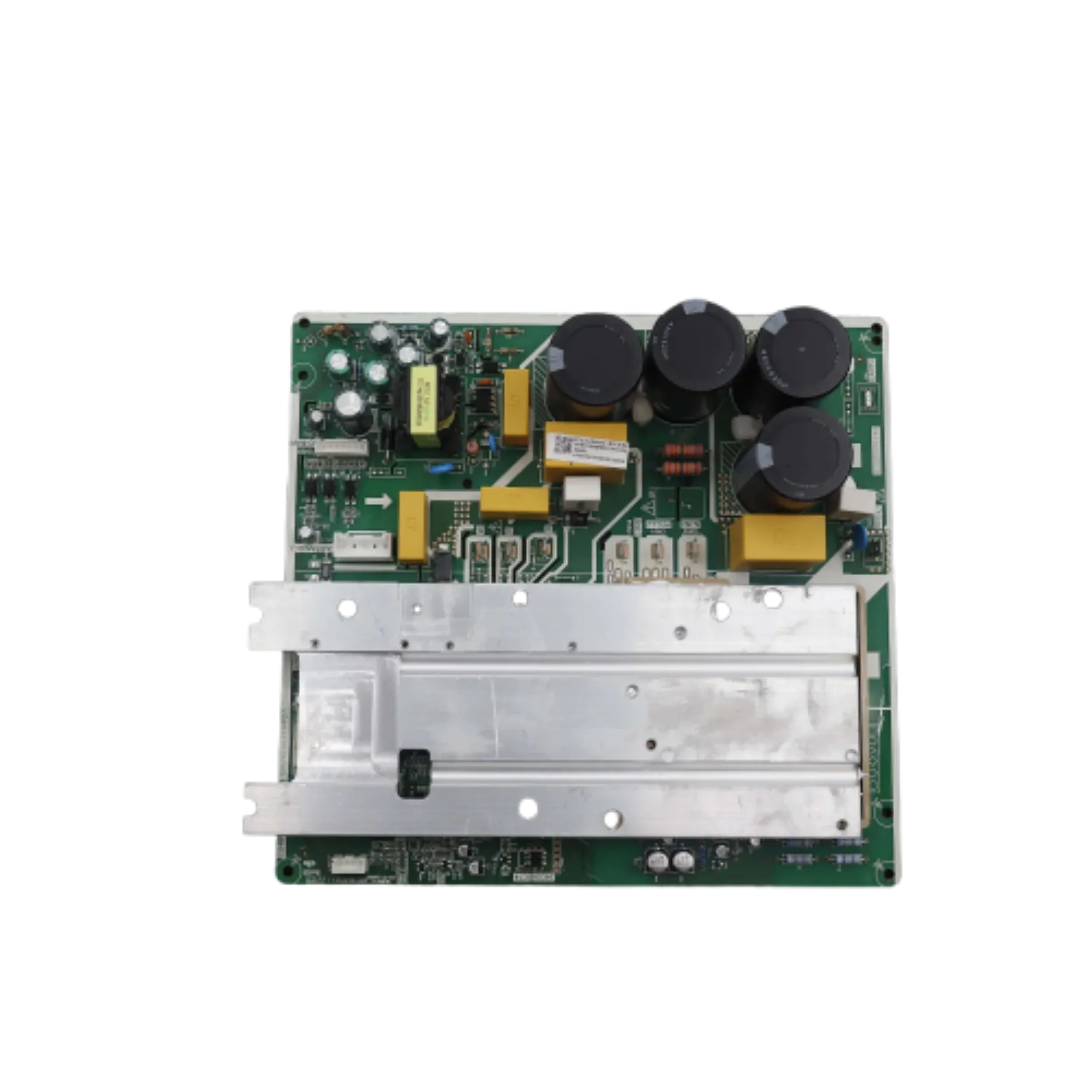 Vista frontal del Inverter Module Subassembly ref. 17122000045338 con disipadores y condensadores montados