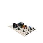 Main Control Board Midea 17122000047503 vista lateral izquierda con componentes en perspectiva.