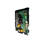 Main control Board Midea 17122000051104 vista lateral en ángulo, muestra componentes principales del control de unidad exterior mini split.