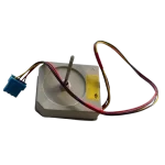 Motor LG EAU63103205 DC original con eje metálico visible y conector azul para aire acondicionado