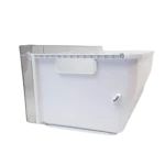 Cajón LG AJP73954601, vista lateral del cuerpo blanco con frente transparente para Freezing Zone