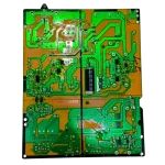 Parte trasera PCB fuente LG EAY64928801 con pistas y pads de soldadura