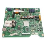 Main Board LG EAX65264006 en vista superior con conectores y disipador