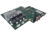 Placa principal LG EBR83041001 vista lateral con disipador y conectores RCA