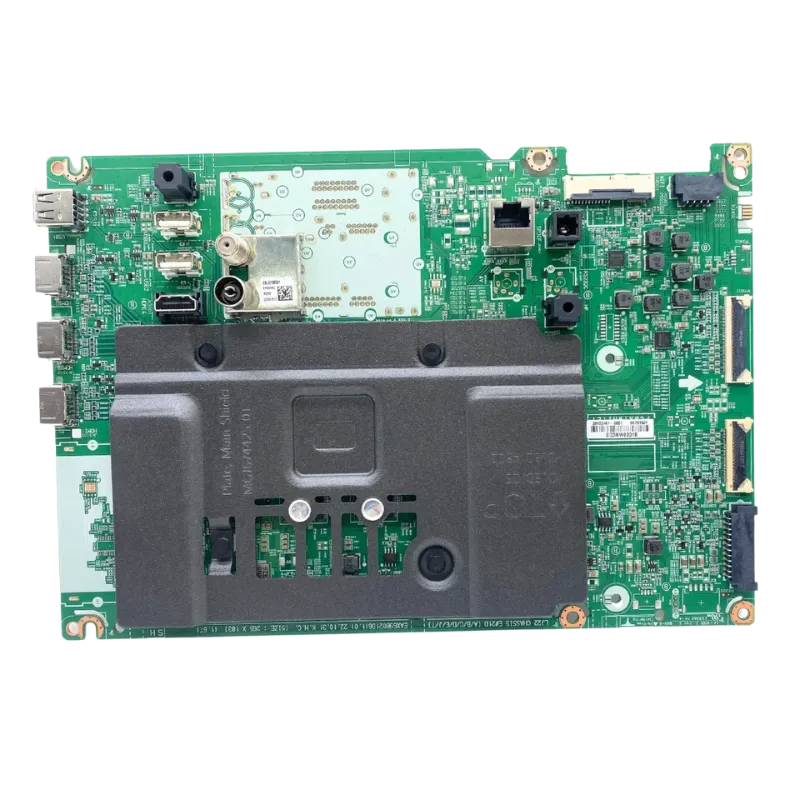 Vista cenital de la Main Board EBU66791501 LG con protector
