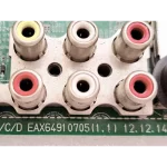 Main Board LG EAX64910705 con conexiones de audio y video