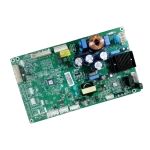 Placa MAIN LG EBR84185725 vista frontal con microcontrolador y conectores