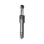 Amortiguador DC66-00470A para lavadora Samsung, vista frontal con ambos ojales alineados.