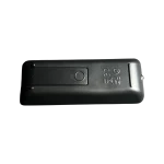 Parte trasera del control Samsung AH81-11699A con tapa de baterías AAA y marcas CE/FCC
