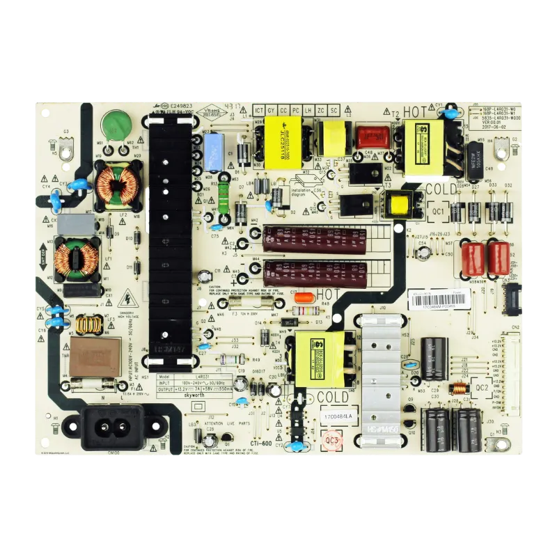 Fuente de alimentación LG COV34446001 43LU2-L901N / L4R031 para 43UJ620T, vista superior completa (segunda mano)