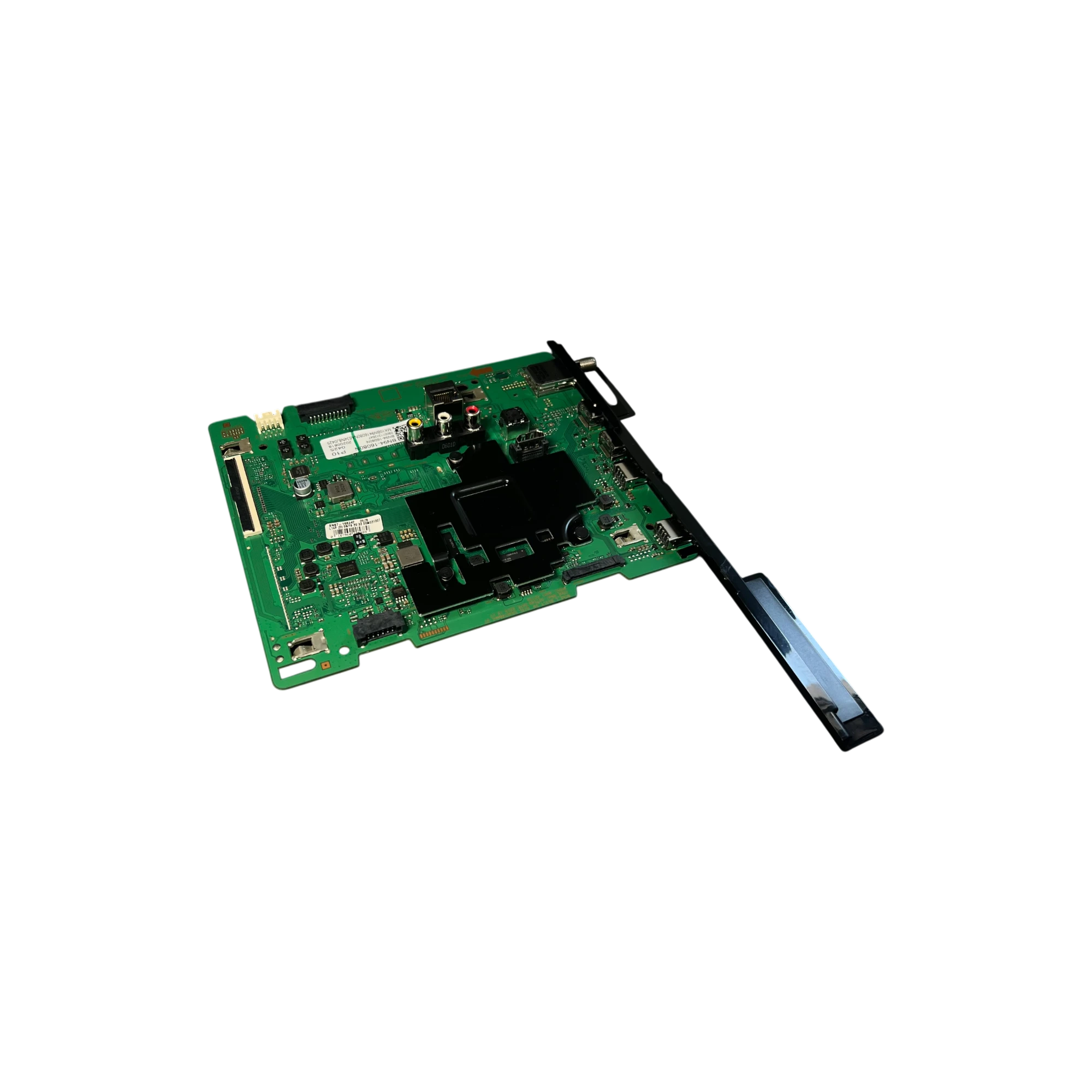 Main Board Samsung BN94-16080N UN58TU8000KXZL YA02 – perspectiva con barra de puertos HDMI/USB y RF