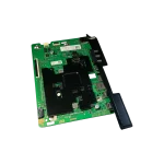 Main Board BN94-17251M en ángulo izquierdo mostrando disipador negro y puertos HDMI/USB alineados